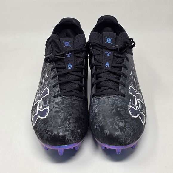Under Armour Blur Smoke Suede 2.0 MC Football Cleats Mens Size 9 3027978-001 New - Picture 7 of 10